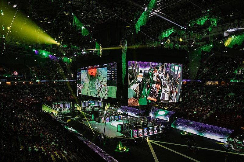 The International 2018, um torneio de US$ 25 milhões realizado na Rogers Arena em Vancouver.